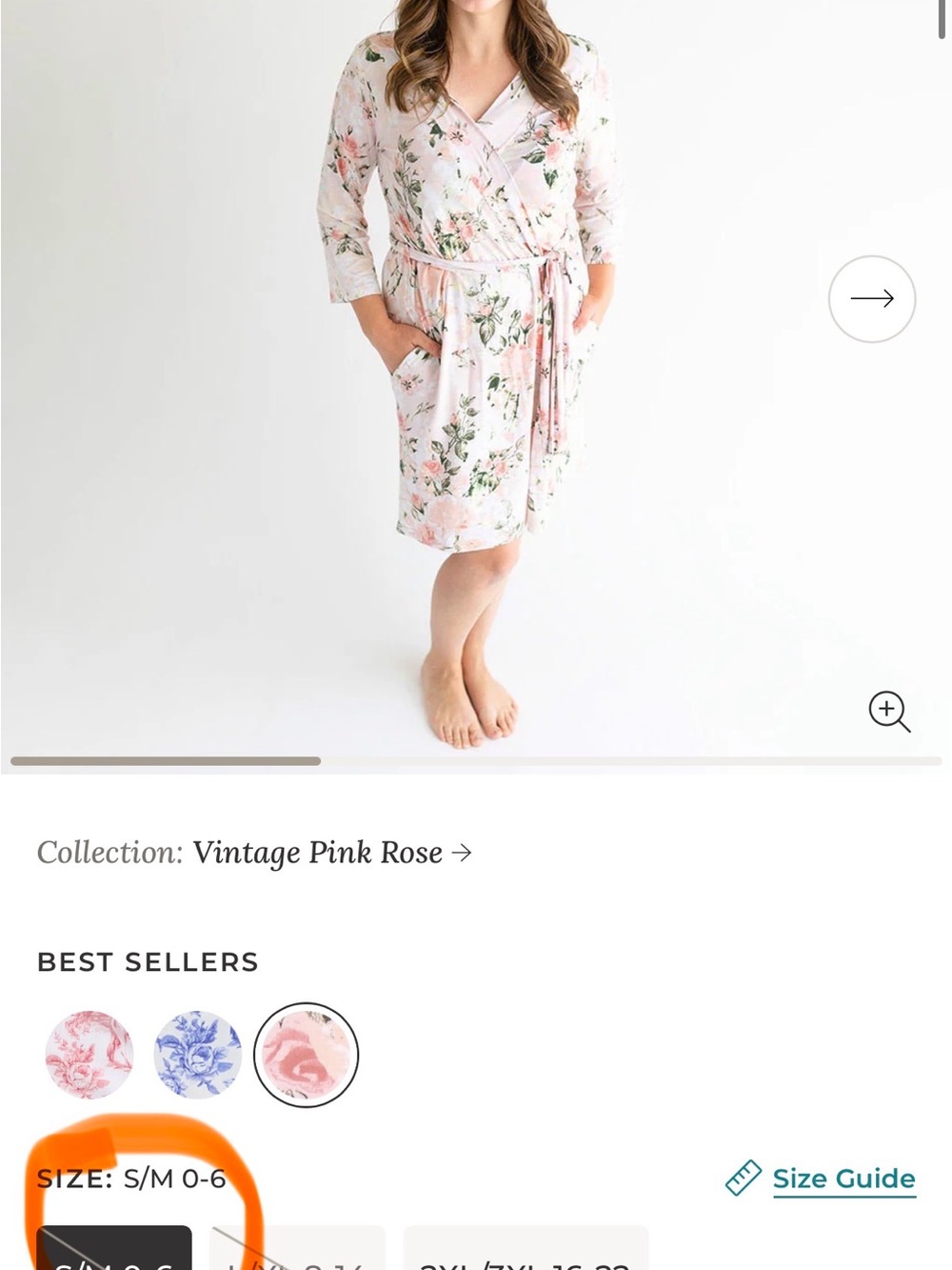Posh Peanut Vintage Pink Rose Footie One-Piece - MOMMY AND ME matching robe Sm